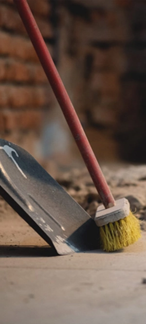 Limpeza pós obra - materiais de limpeza e equipamentos de construção